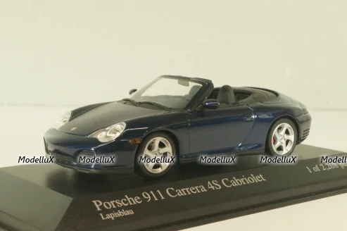 Porsche 911(996) Carrera 4S Cabriolet 2002, dark blue, 400062832, Minichamps 1:43