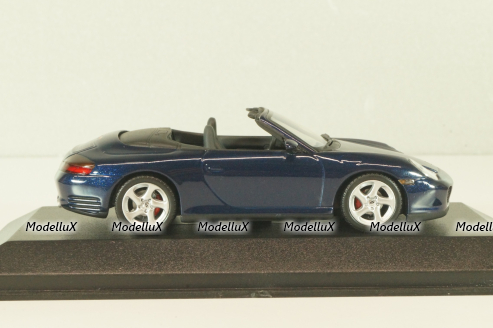 Porsche 911(996) Carrera 4S Cabriolet 2002, dark blue, 400062832, Minichamps 1:43
