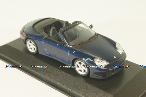 Porsche 911(996) Carrera 4S Cabriolet 2002, dark blue, 400062832, Minichamps 1:43