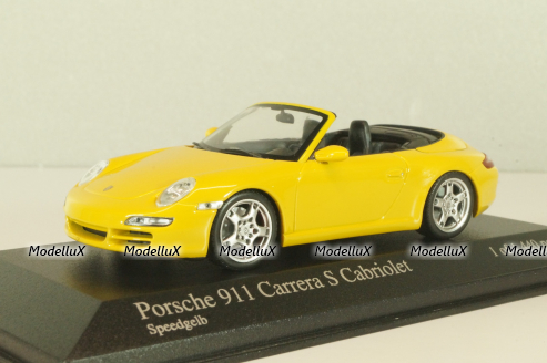 Porsche 911 (997) Carrera S Cabriolet 2004, yellow, 400063031, Minichamps 1:43