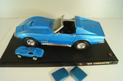 Chevrolet Corvette Stingrey (C3) 1968, Hall of Fame, blue, 047332, Hot Wheels 1:18/1:64 Set