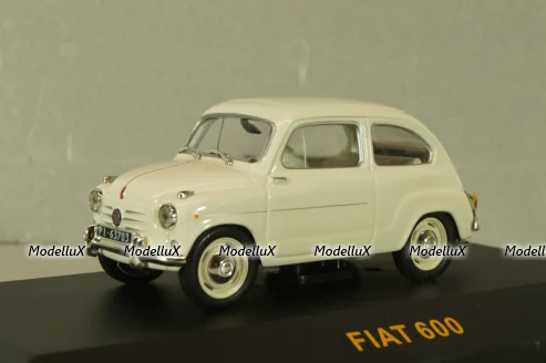 Fiat 600 1955, white, CLC064, IXO 1:43