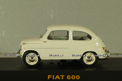 Fiat 600 1955, white, CLC064, IXO 1:43