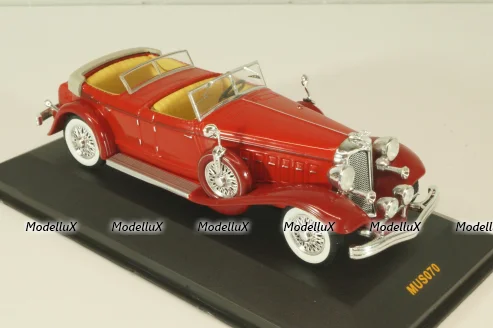 Chrysler Imperial Le Baron Phaeton 1933, red, MUS070, IXO Museum 1:43