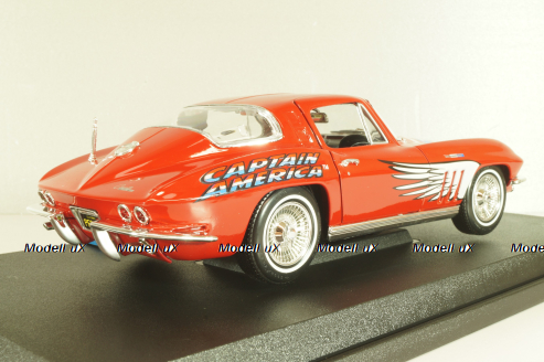 Chevrolet Corvette Stingray (C2) "Captain America" 1965, red, 36002, Maisto 1:18