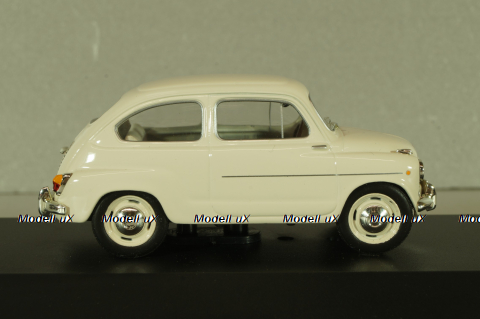Fiat 600 1955, white, CLC064, IXO 1:43