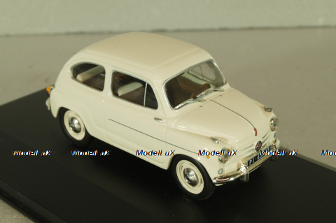 Fiat 600 1955, white, CLC064, IXO 1:43