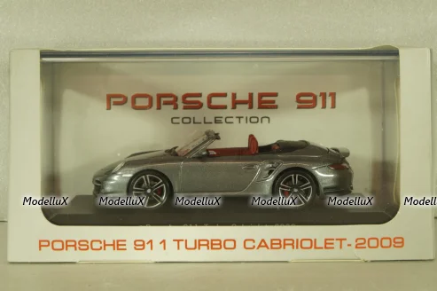 Porsche 911 (997) Turbo Cabriolet 2009, grey, 7114021, Atlas 1:43