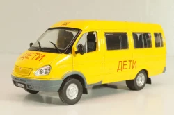 Газ-322121 "Газель" школьный автобус "Дети", Автомобиль на службе №26, Deagostini 1:43