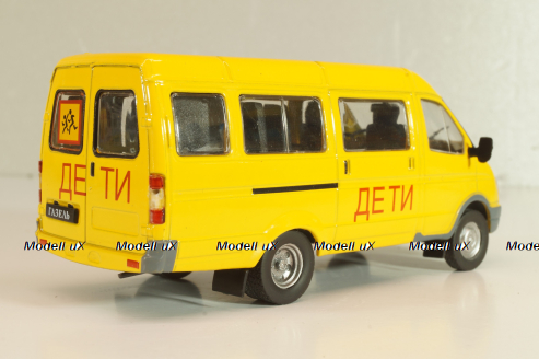 Газ-322121 "Газель" школьный автобус "Дети", Автомобиль на службе №26, Deagostini 1:43