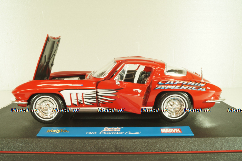 Chevrolet Corvette Stingray (C2) "Captain America" 1965, red, 36002, Maisto 1:18
