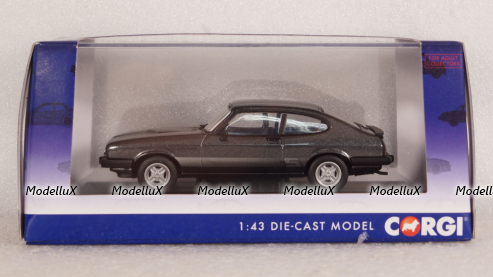 Ford Capri MkIII 3.0 S mattgrey/silver, Vanguards 1:43