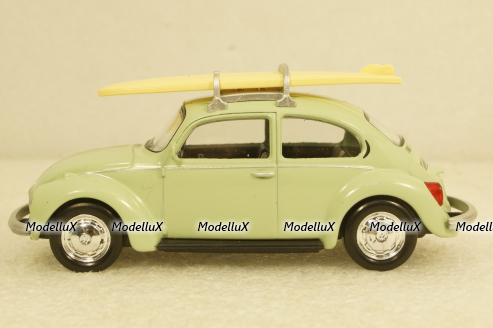 Volkswagen Beetle Coccinelle 1973 with surfing board, 430401-3, Norev 1:43