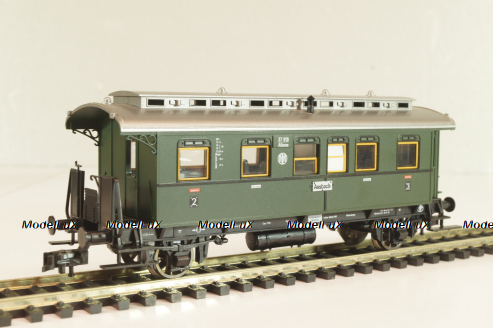 Вагон пассажирский 2/3 класс, тип B 3 tr  (# 37 919), 2-х осный, DRG, Epoche II (1920 - 1950), зеленый, 5066, Fleischman 1:87 (HO)