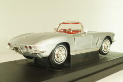 Chevrolet Corvette (C1) Convertible 1962, silver, 36833, ERTL 1:18 Уценка!