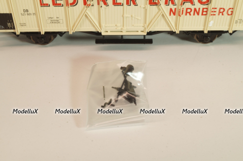 Вагон-рефрижератор пивоварни "Lederer-Bräu" (# 521 601), 2-х осный, DB, Epoche III (1949 - 1970), белый, 46236, Roco 1:87 (HO)