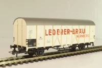 Вагон-рефрижератор пивоварни "Lederer-Bräu" (# 521 601), 2-х осный, DB, Epoche III (1949 - 1970), белый, 46236, Roco 1:87 (HO)