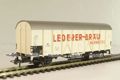 Вагон-рефрижератор пивоварни "Lederer-Bräu" (# 521 601), 2-х осный, DB, Epoche III (1949 - 1970), белый, 46236, Roco 1:87 (HO)
