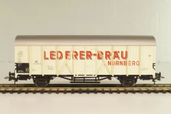 Вагон-рефрижератор пивоварни "Lederer-Bräu" (# 521 601), 2-х осный, DB, Epoche III (1949 - 1970), белый, 46236, Roco 1:87 (HO)