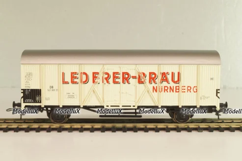 Вагон-рефрижератор пивоварни "Lederer-Bräu" (# 521 601), 2-х осный, DB, Epoche III (1949 - 1970), белый, 46236, Roco 1:87 (HO)