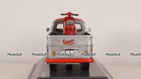 Volkswagen T2a pickup Vintage Scooter Service with PX, Schuco 1:43