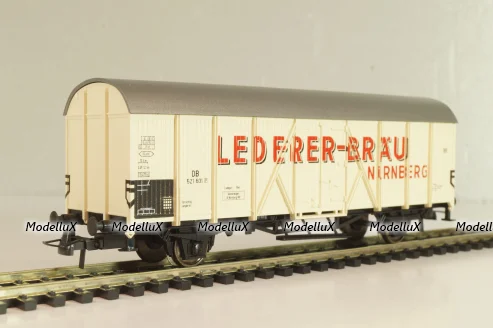 Вагон-рефрижератор пивоварни "Lederer-Bräu" (# 521 601), 2-х осный, DB, Epoche III (1949 - 1970), белый, 46236, Roco 1:87 (HO)