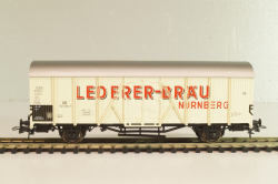 Вагон-рефрижератор пивоварни "Lederer-Bräu" (# 521 601), 2-х осный, DB, Epoche III (1949 - 1970), белый, 46236, Roco 1:87 (HO)
