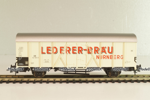 Вагон-рефрижератор пивоварни "Lederer-Bräu" (# 521 601), 2-х осный, DB, Epoche III (1949 - 1970), белый, 46236, Roco 1:87 (HO)