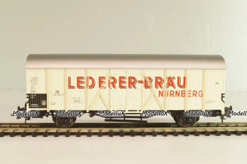 Вагон-рефрижератор пивоварни "Lederer-Bräu" (# 521 601), 2-х осный, DB, Epoche III (1949 - 1970), белый, 46236, Roco 1:87 (HO)