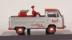 Volkswagen T2a pickup Vintage Scooter Service with PX, Schuco 1:43