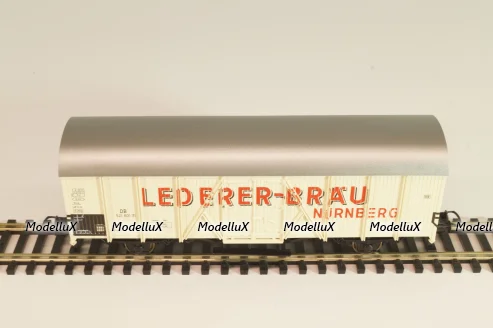 Вагон-рефрижератор пивоварни "Lederer-Bräu" (# 521 601), 2-х осный, DB, Epoche III (1949 - 1970), белый, 46236, Roco 1:87 (HO)