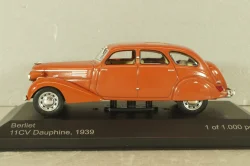 Berliet 11CV Dauphine 1939, orange, WB100, WhiteBox 1:43