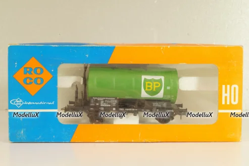 Вагон цистерна "BP" (number 072 7 874-1), 2-х осный DB, Epoche IV (1965 - 1990), зеленый, 4336D, Roco 1:87 (HO)