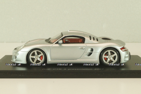 RUF CTR presentation 2007 (Porsche 911), silver, S0714, Spark 1:43
