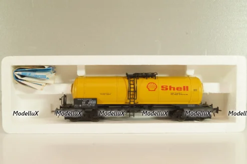 Вагон цистерна "Shell" (number 076 5 354-6), 4-х осный DB, Epoche IV (1965 - 1990), желтый, 4355B, Roco 1:87 (HO)