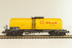 Вагон цистерна "Shell" (number 076 5 354-6), 4-х осный DB, Epoche IV (1965 - 1990), желтый, 4355B, Roco 1:87 (HO)