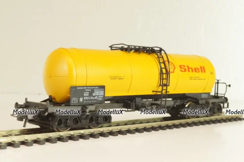 Вагон цистерна "Shell" (number 076 5 354-6), 4-х осный DB, Epoche IV (1965 - 1990), желтый, 4355B, Roco 1:87 (HO)