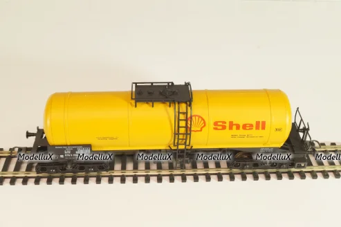 Вагон цистерна "Shell" (number 076 5 354-6), 4-х осный DB, Epoche IV (1965 - 1990), желтый, 4355B, Roco 1:87 (HO)