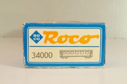 Вагон пассажирский, 1-2-й класс тип AB4ipho/s (# 2100) 2-х осный, ÖBB, Epoche IV (1965 - 1990), оранжевый/бежевый, 34000, Roco 1:87 H0
