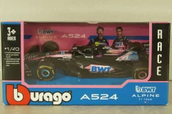 BWT Alpine A524 F1 team P.Gasly, Formula 1, BU38219-G, Burago 1:43
