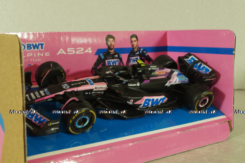 BWT Alpine A524 F1 team P.Gasly, Formula 1, BU38219-G, Burago 1:43