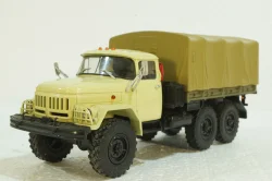 Зил-131 бортовой с тентом, бежевый, 100398.Б,  АвтоИстория 1:43 