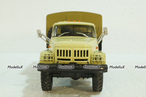 Зил-131 бортовой с тентом, бежевый, 100398.Б,  АвтоИстория 1:43 