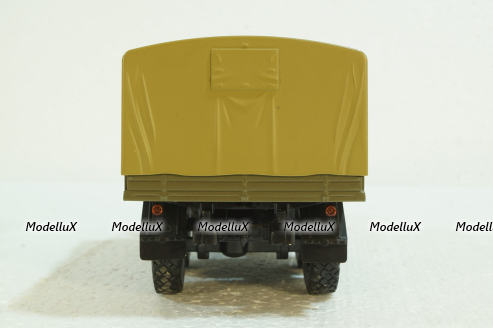Зил-131 бортовой с тентом, бежевый, 100398.Б,  АвтоИстория 1:43 