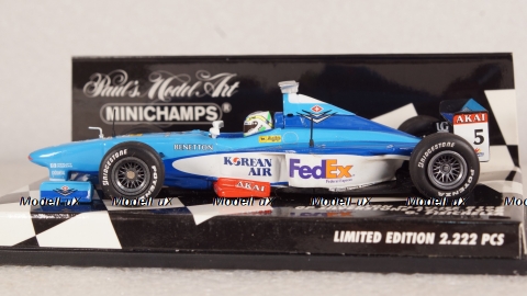 Benetton Playlife B198 GP Silverstone Fisichella 1998, Minichamps 1:43