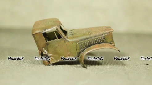 Уаз-3303, белый, Русская миниатюра 1:43