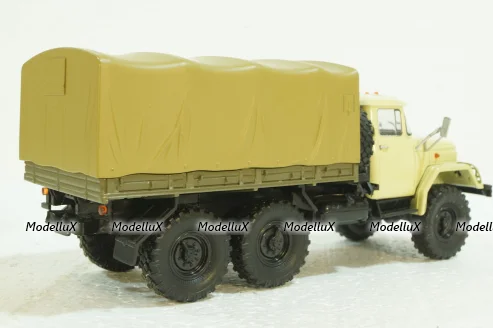 Зил-131 бортовой с тентом, бежевый, 100398.Б,  АвтоИстория 1:43 