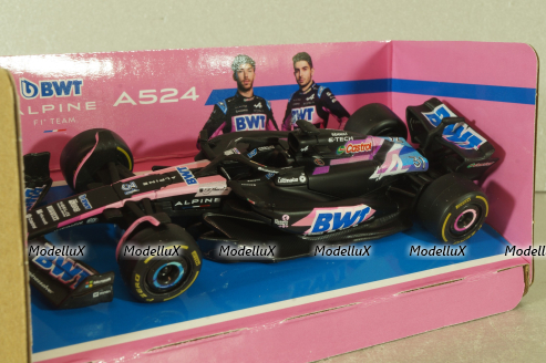 BWT Alpine A524 F1 team E.Ocon, Formula 1, BU38219-O, Burago 1:43