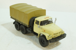 Зил-131 бортовой с тентом, бежевый, 100398.Б,  АвтоИстория 1:43 