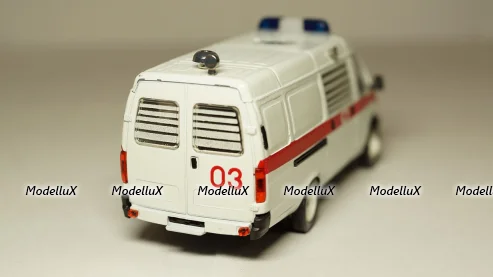 Уаз-3303, белый, Русская миниатюра 1:43